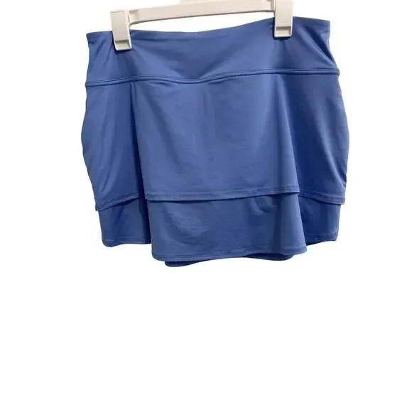 FootJoy Blue Performance Golf Skort Layered Active Skirt Size L - Picture 2 of 11